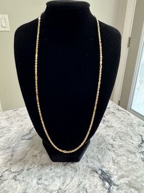10K Gold solid Milano Necklace -20”